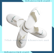 Dép khách sạn thêu logo theo yêu cầu - Xưởng sản xuất dép bông